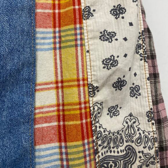 We The Free - Free People Cortez Pieced Jeans - New Aged Blue - Size 29 - Picture 7 of 10